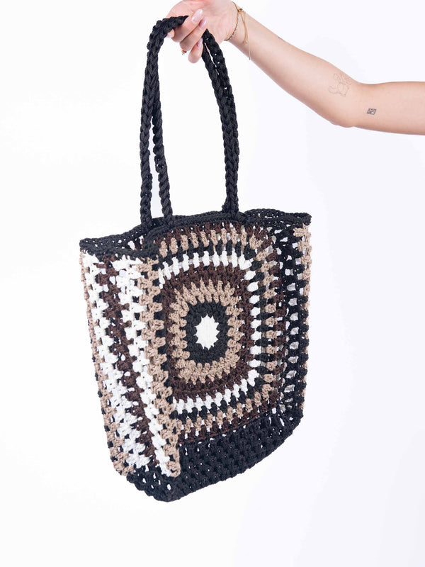 Borsa Tote in Crochet da donna Miss love