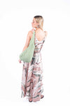 Abito Lungo Satinato a Fantasia donna Miss love - 5