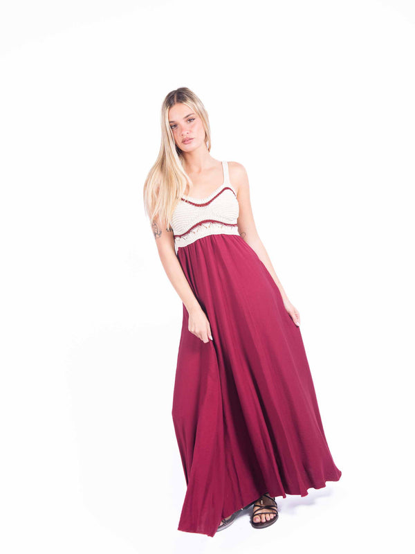 Abito Lungo Combinato da donna Miss love