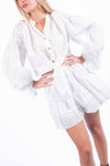 Completo in Sangallo con Camicia e Minigonna donna Miss love - 3
