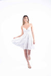 Abito Mini in Sangallo Bianco donna Miss love - 1