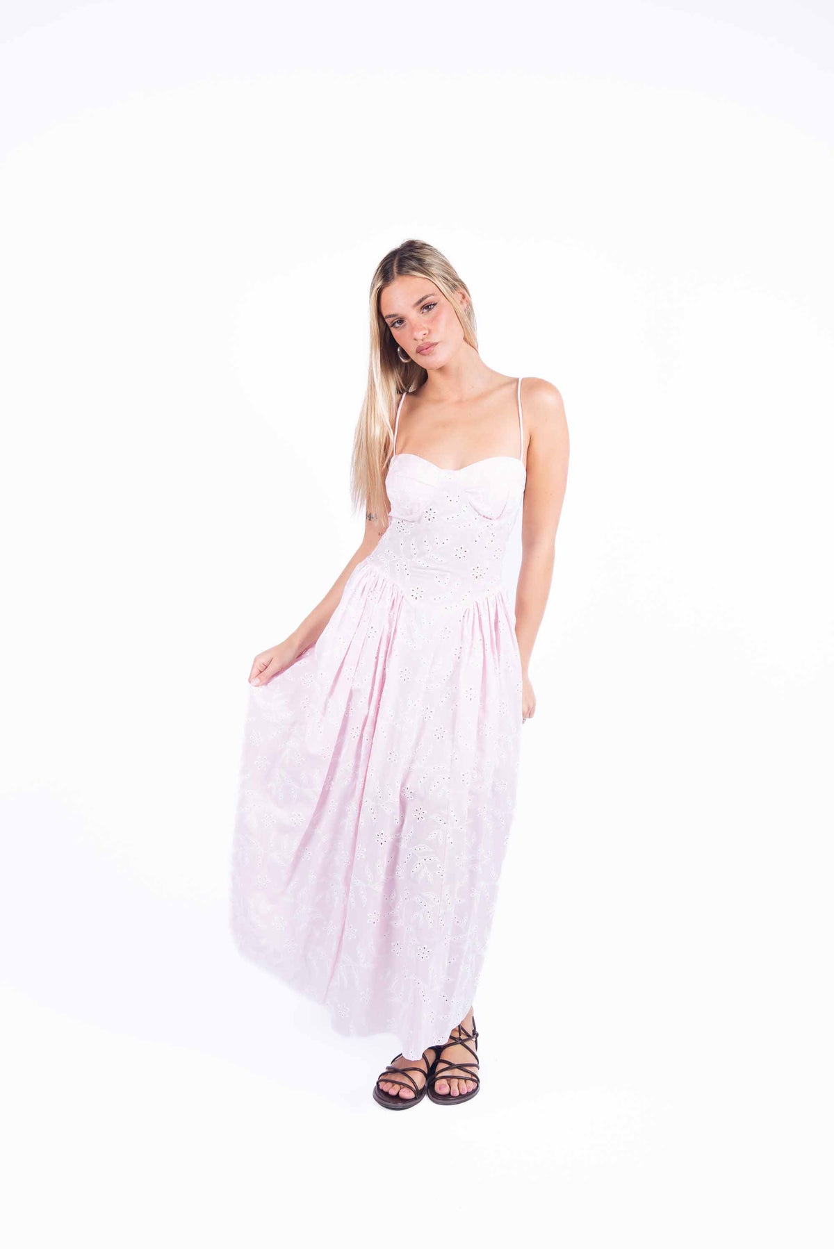 Abito in Sangallo Rosa donna Miss love - 1