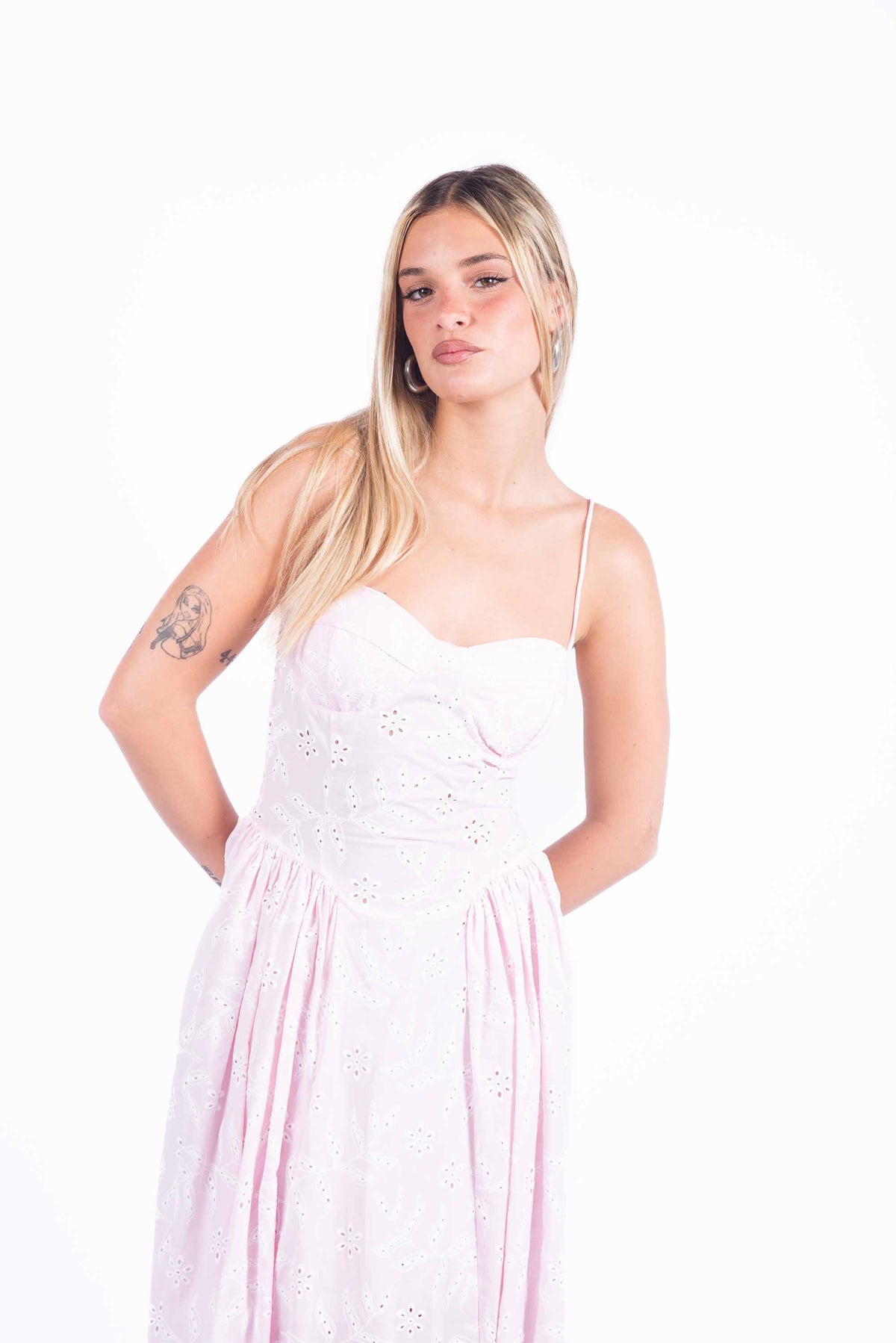 Abito in Sangallo Rosa donna Miss love - 2