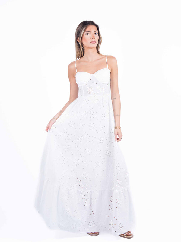 Abito in Sangallo Bianco da donna Miss love