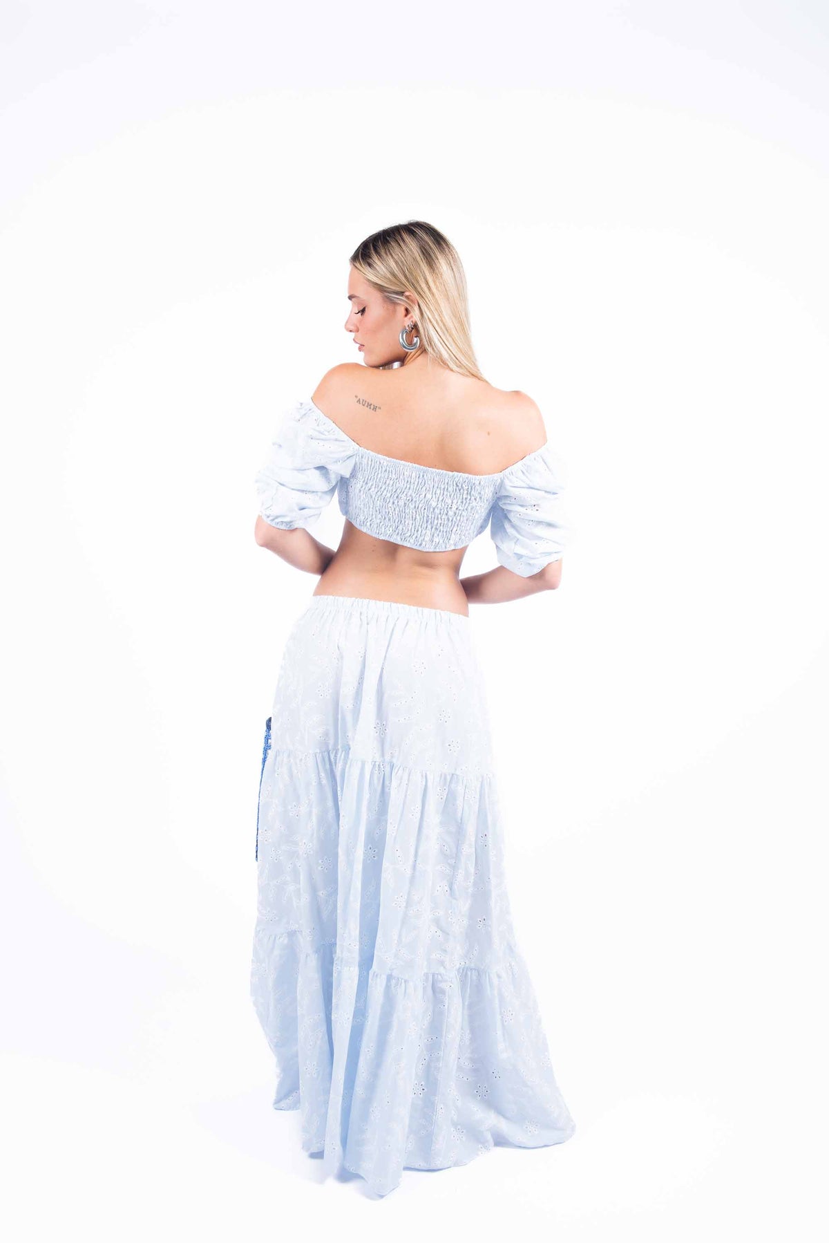 Completo Celeste con Sangallo donna Miss love - 3