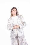 Blazer in Lino con Stampa Paisley donna Miss love - 3