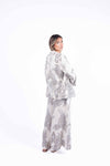 Blazer in Lino con Stampa Paisley donna Miss love - 5