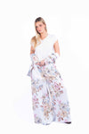 Pantaloni in Lino a Fiori donna Miss love - 4