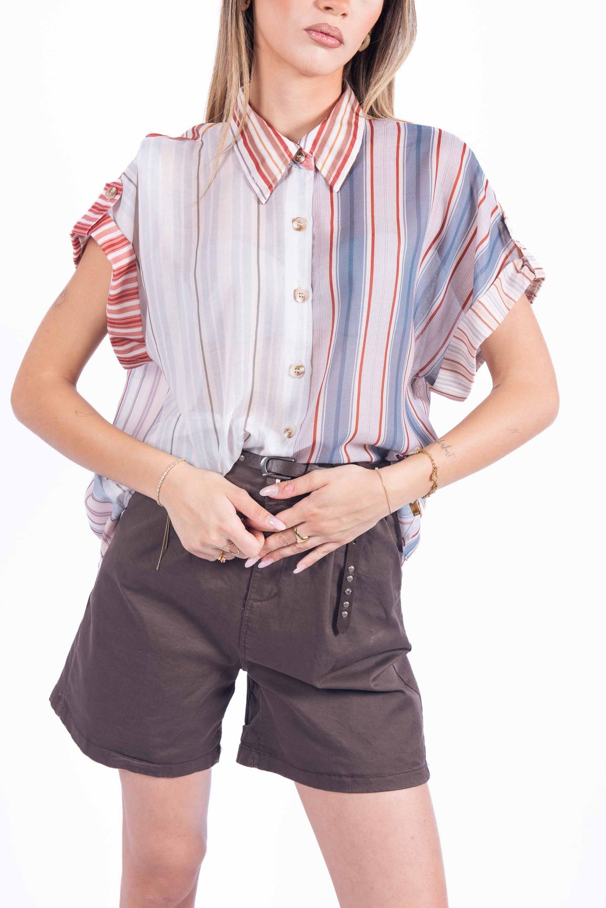 Camicia Soft Stripes donna Miss love - 1