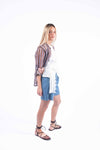 Camicia Riga Cioccolato donna Miss love - 4