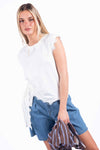 Top Lace Bianco donna Miss love - 1