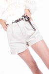 Bermuda Cotton Belt Beige donna Miss love - 1