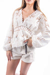 Blusa in Pizzo Crochet donna Miss love - 6