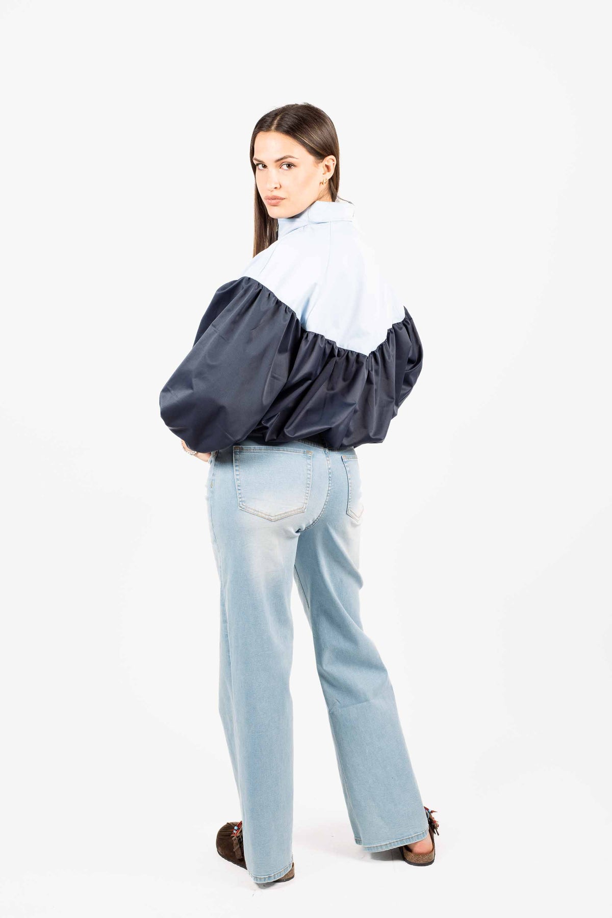 Jeans Wide Leg con Cordino donna Miss love - 4