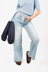 Jeans Wide Leg con Cordino donna Miss love - 1