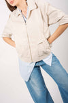 Giubbino Oversize con Tasche Beige donna Miss love - 1