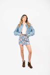 Giubbino Denim Cropped donna Miss love - 6