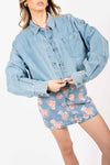 Giubbino Denim Cropped donna Miss love - 1