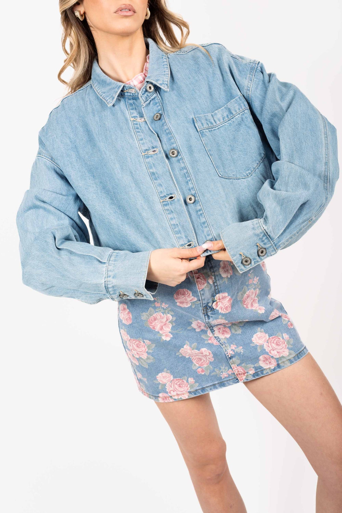 Giubbino Denim Cropped donna Miss love - 1
