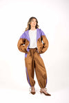 Bomber Bicolor Volume Cammello/Viola donna Tensione in - 1
