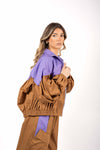 Bomber Bicolor Volume Cammello/Viola donna Tensione in - 4