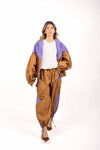 Bomber Bicolor Volume Cammello/Viola donna Tensione in - 5