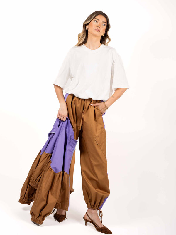 T-shirt Basic Over con Fondo Elasticizzato da donna Tensione in