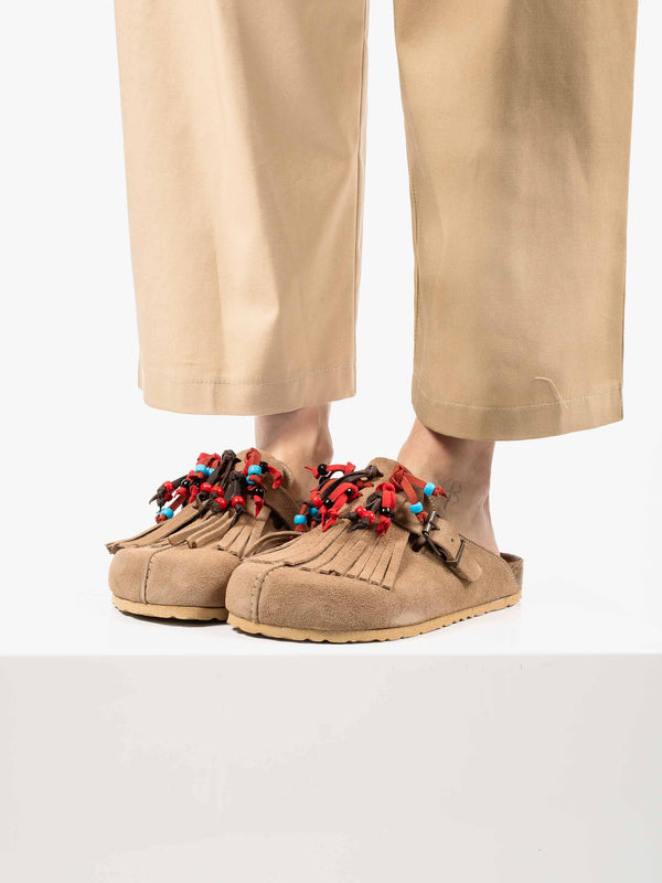Mules in Camoscio Beige da donna Ovye