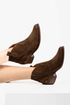 Stivale Texanino Camoscio Marrone donna Ovye - 1