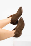 Stivale Texanino Camoscio Marrone donna Ovye - 2
