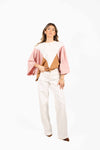 T-shirt Color Block Maniche Volume donna Tensione in - 1