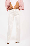 Pantaloni Palazzo in Cotone Bianco donna Tensione in - 1