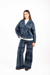 Giacca Denim Paisley donna Tensione in - 4