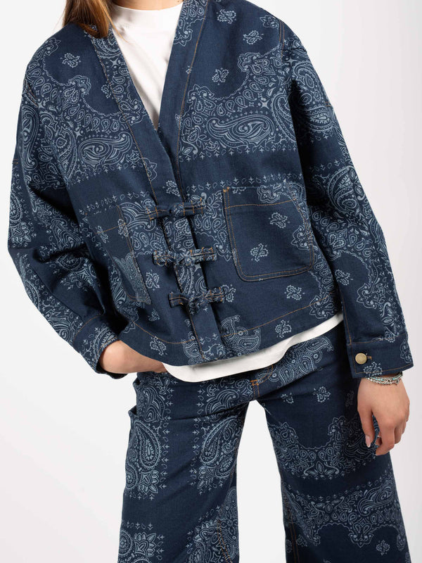 Giacca Denim Paisley da donna Tensione in