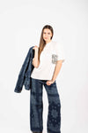 T-shirt con tasca in Paillettes donna Tensione in - 1