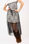 Abito Midi Combinato con Pizzo donna Miss love - 4