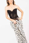 Corsetto Bustier in Pizzo Nero donna Miss love - 1