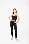 Leggings Vita Alta Neri donna Miss love - 1