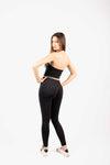 Leggings Vita Alta Neri donna Miss love - 2