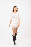 T-shirt Combinata Pizzo e Satin donna Miss love - 6