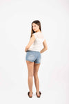 Gonna Pantalone Denim Asimmetrica donna Miss love - 3