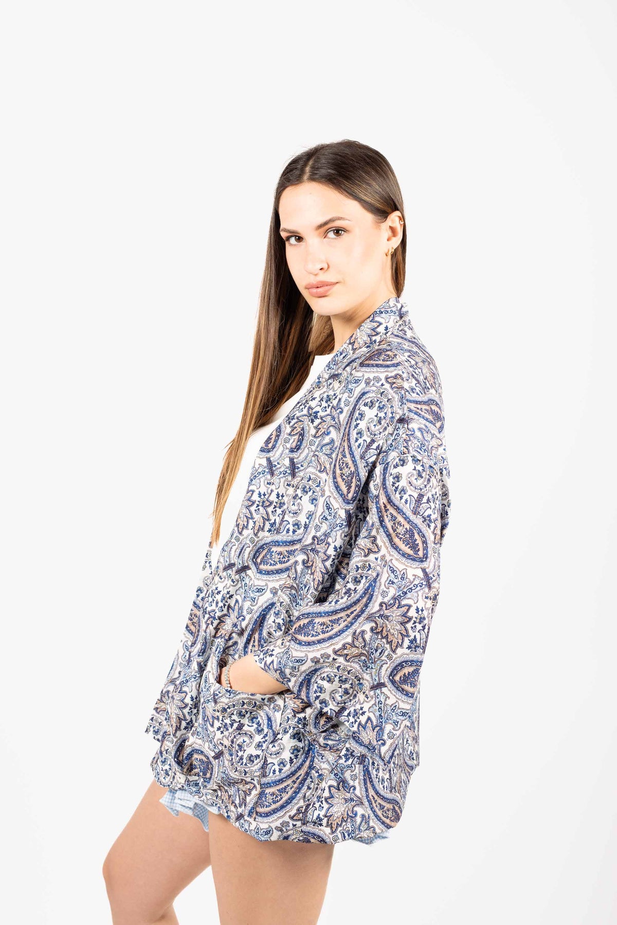 Kimono con Stampa Paisley donna Miss love - 3