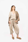 T-shirt in Lino Beige donna Miss love - 2