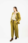 Blazer con Fiore Oliva donna Miss love - 2