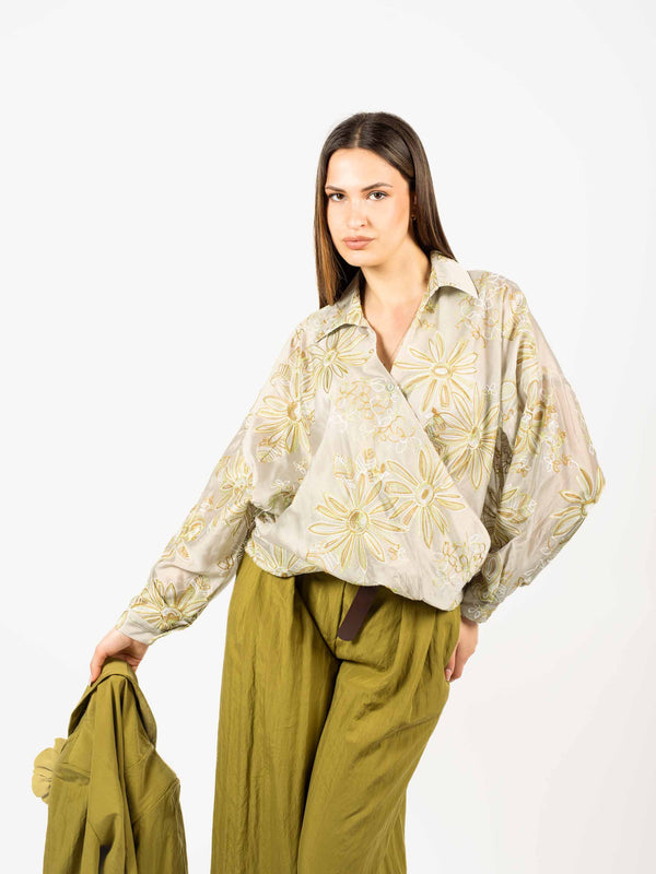 Camicia Ricamata Incrociata da donna Miss love