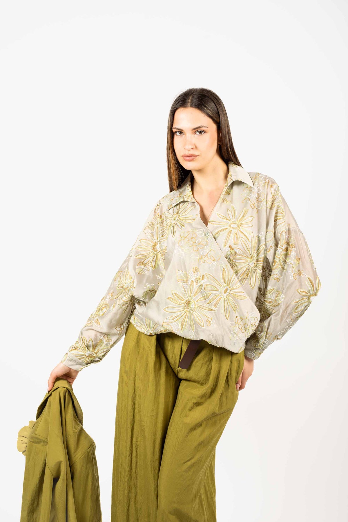 Camicia Ricamata Incrociata donna Miss love - 1