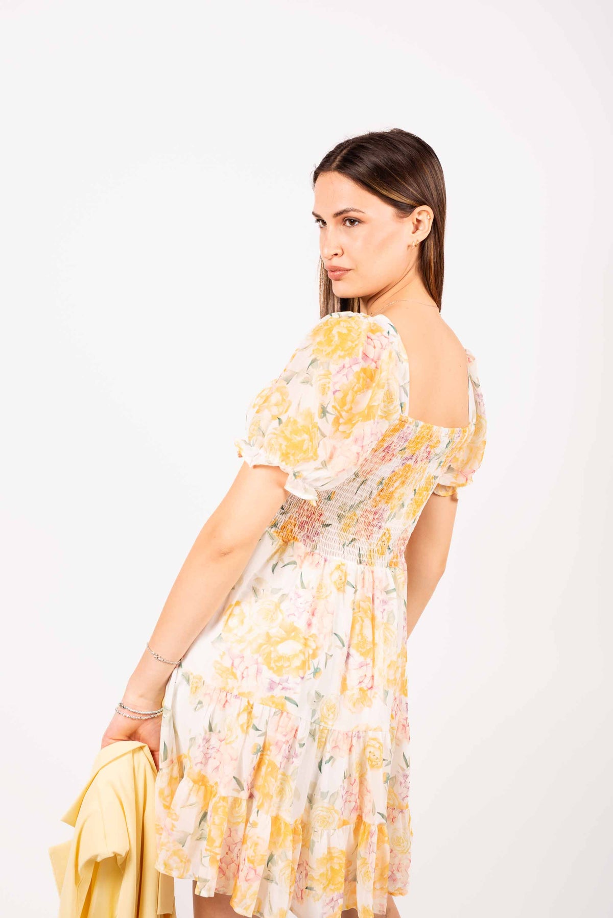 Abito Corto con Stampa Floreale donna Miss love - 4