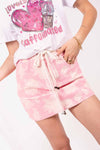 Minigonna Floreale Rosa donna Miss love - 1