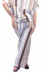 Pantaloni in Lino a Righe donna Miss love - 3