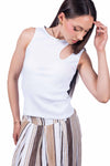 Canotta a Coste con Dettaglio Cut Out donna Miss love - 1